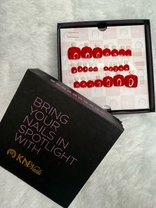 (Sale) Red Press On Nails 4 Ur Beautiful Toes- Leg
