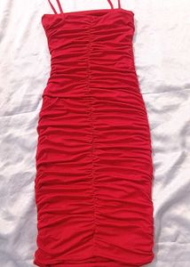 Brand New (Urbanic) Red ♥️ 🍒 Ruched Dress