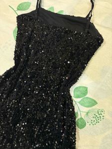 Black Sequin Dress