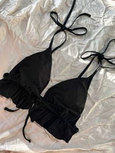 Shein Bralette Black Backless Top