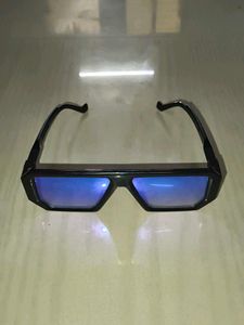 Retro Blue Lens Sunglasses