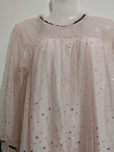 Pink Sparkle Korean  Tulle Dress