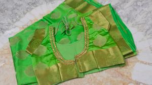 New saree &amp; blouse... 1 time used only