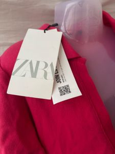Zara Hot Pink Bodycon Dress - S (new)