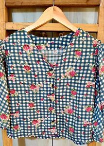 Cotton Printed Top Size-34