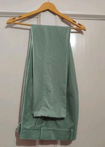 Celery Green Suit Pant With Waistcoat