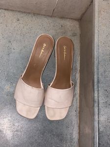 Off-White Block Heel Mules