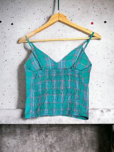 Padded Sea Green Tank Top