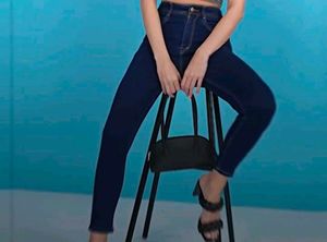 High Waisted Dark Skinny Jeans