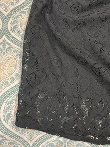 Black Lace Midi Dress