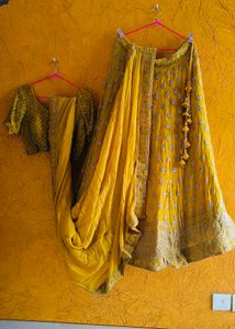 hand embroidery Lehenga Choli Set 5 Mtr Flair