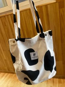 Cow Print Tote Bag
