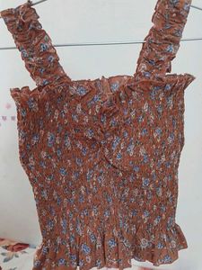 Floral Smocked Tank Top