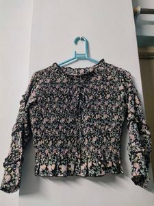 Floral Print Long Sleeve Top