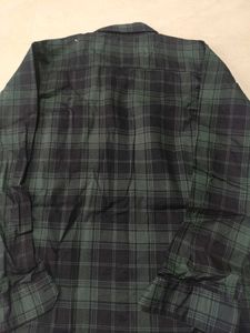 Plaid Flannel Shirt, L Size