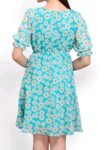 Summer Korean Floral Dress💙
