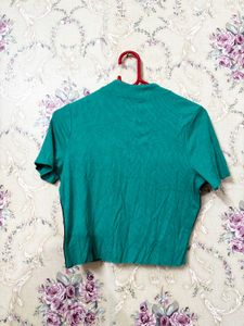 Sport Green Crop Top