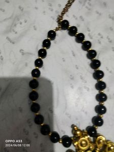 Black Moti Golden Plate