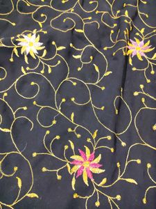 Festive Black Colored Saree