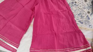 New UNUSED Kurta Palazzo Set With Gotta Patti Work