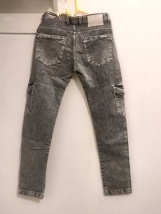 Grey Cargo Jeans