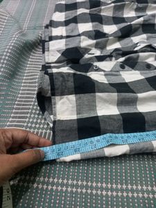Black&amp;white Checked Shirt (XXL size)
