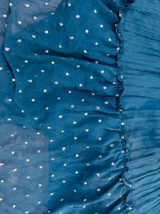 Blue Embroidered Anarkali Dress