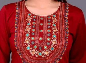 Embroidered Woollen Kurta