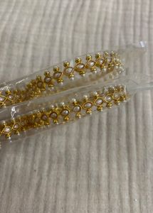 Pearl &amp; Gold Bangle Set