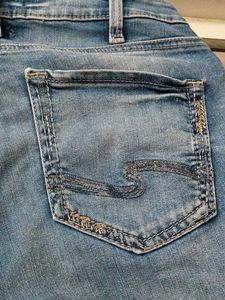 (34) Blue Straightfit Jeans