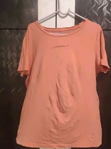 Peach Graphic T-Shirt