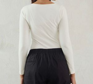 Elegant White Long Sleeve Top