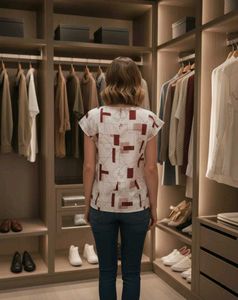 Geometric Print Top