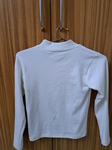 White Turtle neck top