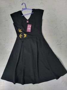 Athena Women black Fit & Flare Dress