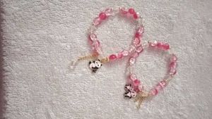 Pink Panda Charm Bracelets (Set of 2)