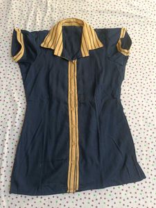 L Size Navy Blue Shirt For Women