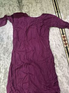 Embroidered Purple Tunic