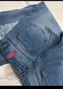 Ripped Wide Leg Jeans