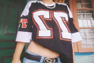 Oversized Y2k Jersey Shirt