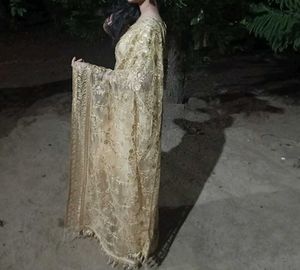Gorgeous Gold Embroidered Saree