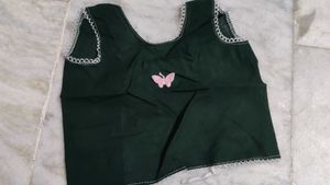 Green Sleeveless Blouse