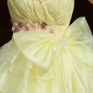 Floral Strapless Ballgown