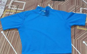 Blue Short Sleeve Top