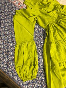 Vibrant Green Mini Dress