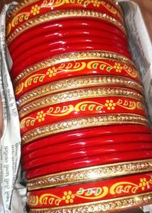 Red & Gold Bangle Set