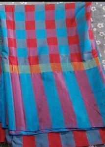 Checkers Multicolored Saree
