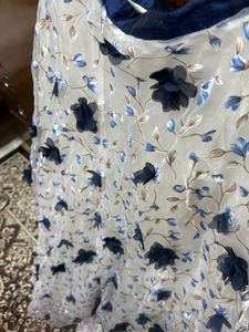Elegant Floral Ethnic Frill Skirt