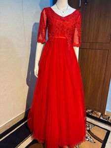 Red Ethnic Gown
