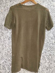 Olive Green Knit Top